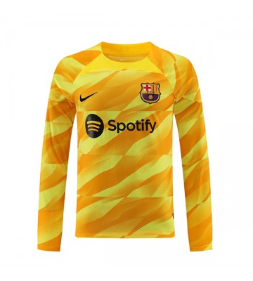 Lacne Muži Futbalové dres Barcelona Brankarsky  2023-24 Dlhy Rukáv - Tretina